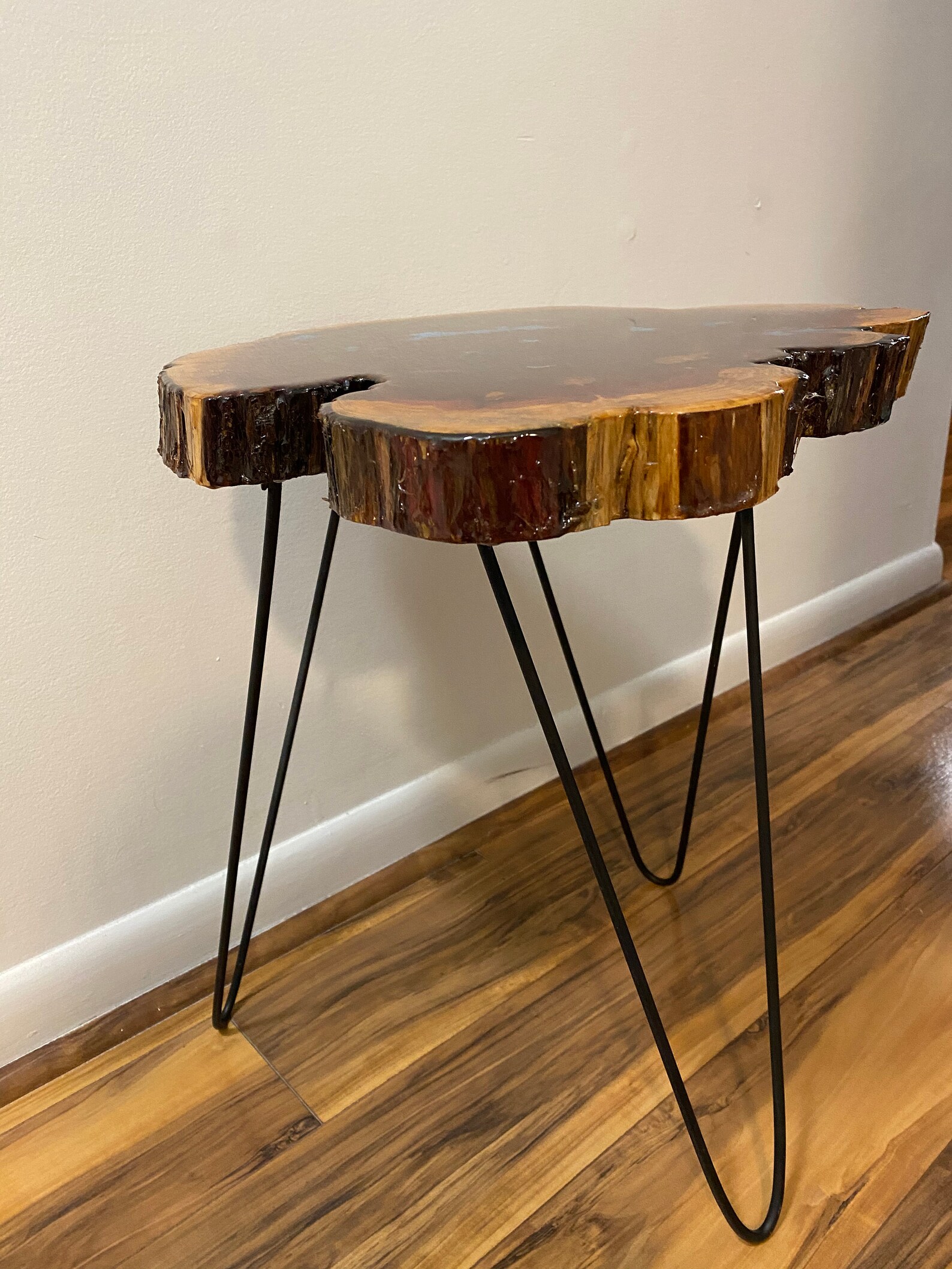 Cedar End Table Etsy