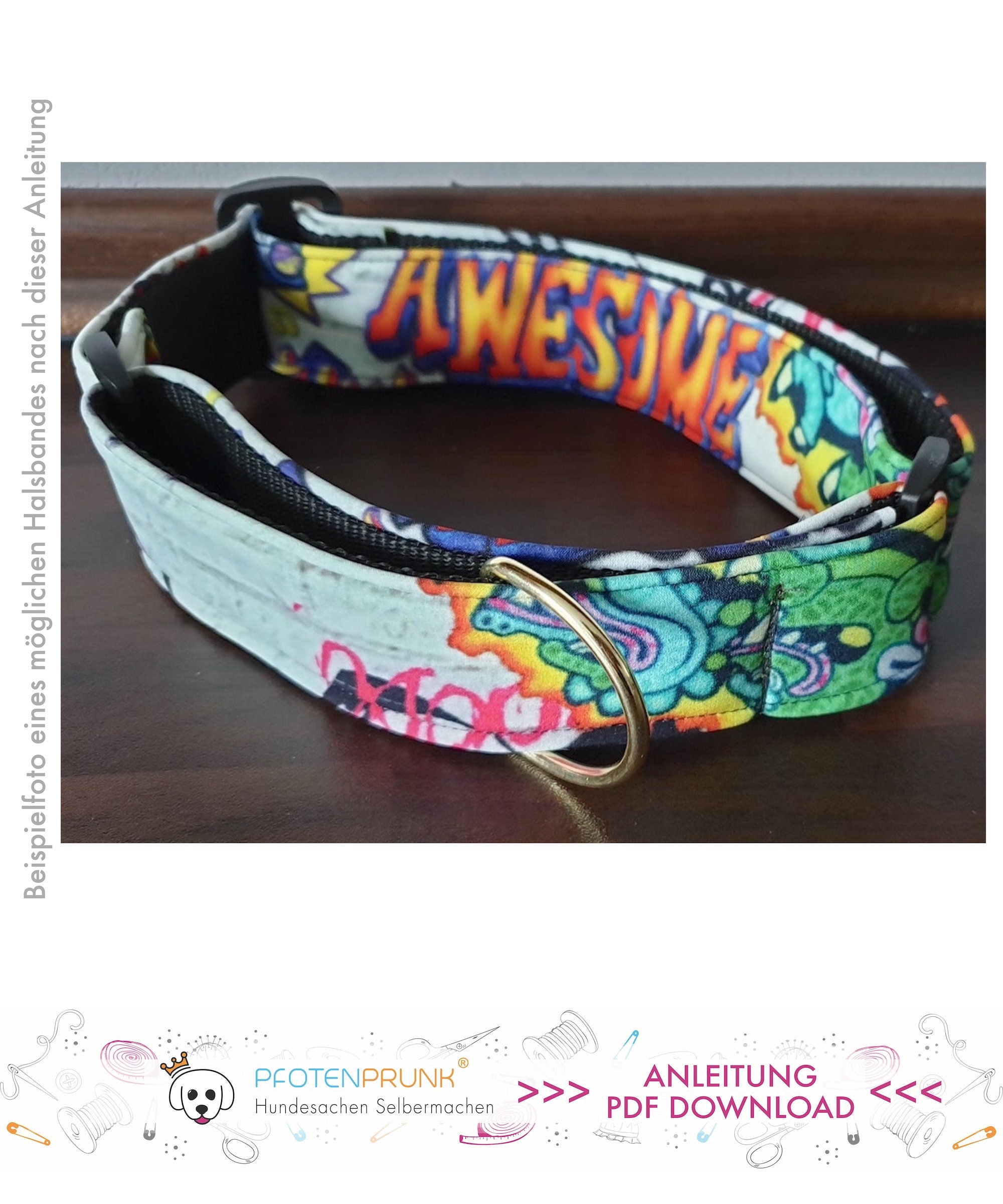 DIY Martingale Collar Instructions PDF Download File german ONLY Etsy