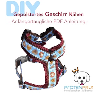 DIY Padded Lead Harness Dog Harness Instructions PDF Download File *German ONLY*