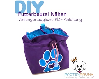 DIY Leckerlibeutel Futterbeutel Anleitung PDF Download Datei *German ONLY*