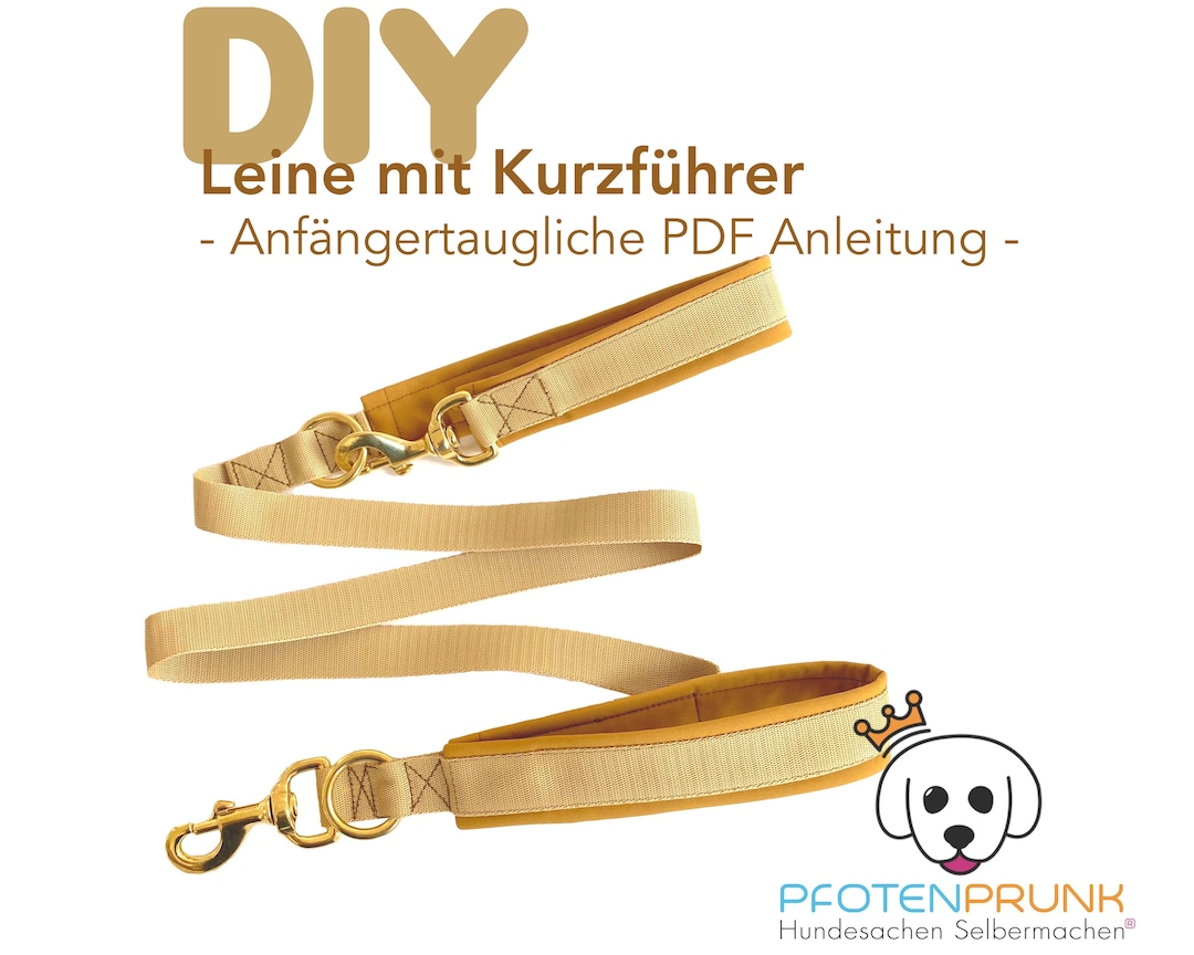 Leash Template.pdf DIY Dog Leash With Short Lead Instructions PDF Download File *german ...