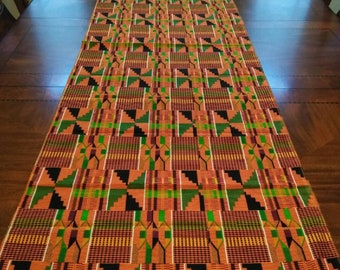 Kente African Table Runner, Corredores para fiestas, Eventos, Bodas, Decoración de eventos de bricolaje, Ropa de mesa, Planificadores de eventos