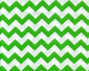 Lime Green Chevron Baumwolle Druck Massenware zum Quilten/Nähen/Dekorieren