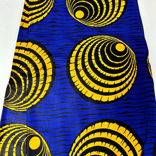 Blue African fabric  Per Yard/ African Textiles/ Clothing/ African print Retail and wholesale