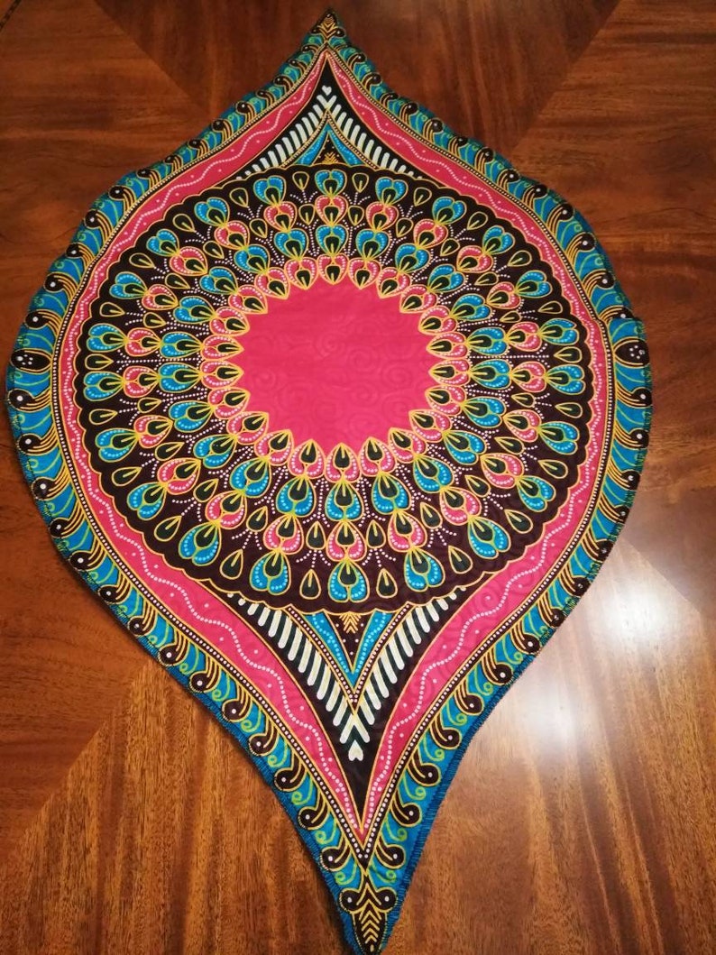 Peacock African Table Runner Centerpiece Runners For Etsy