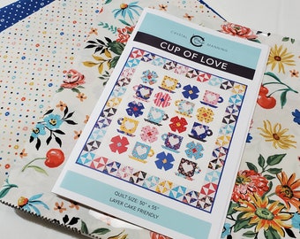 Cup of Love Quilt Kit 50" x 55"