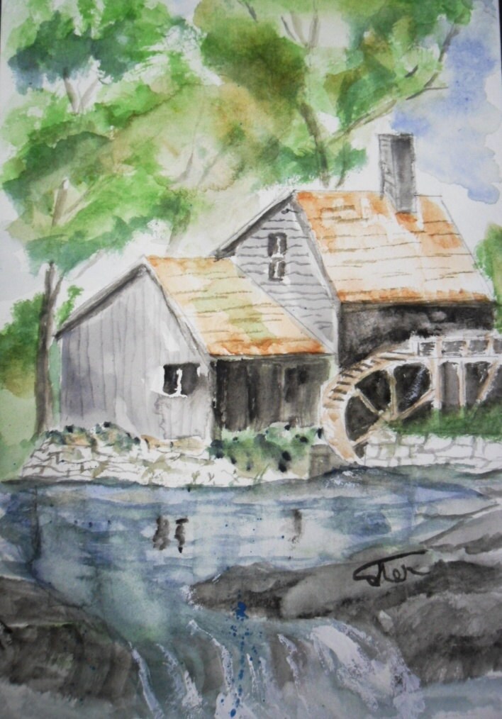 Watercolor Mini Scenes Original Painting