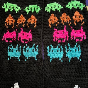 Space Invaders Tapestry Crochet Pattern