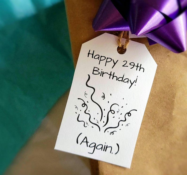 Funny Birthday Gift Tags, Printable Sarcastic Gift Tags, Birthday Gift ...