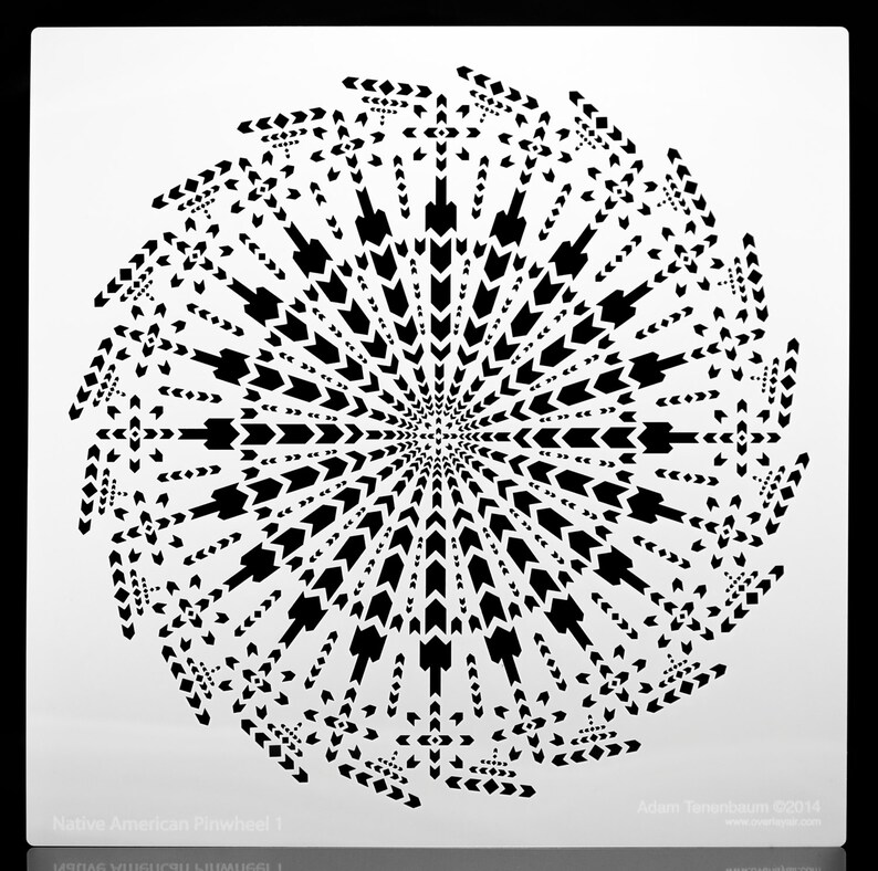 Native American Pinwheel. Wall / Art / Craft / Painting / Makeup ...
