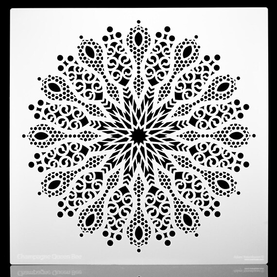Champagner Bienenkonigin Wand Kunst Handwerk Malerei Etsy