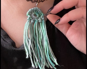 Ocean Mist Jellyfish Charm | Necklace