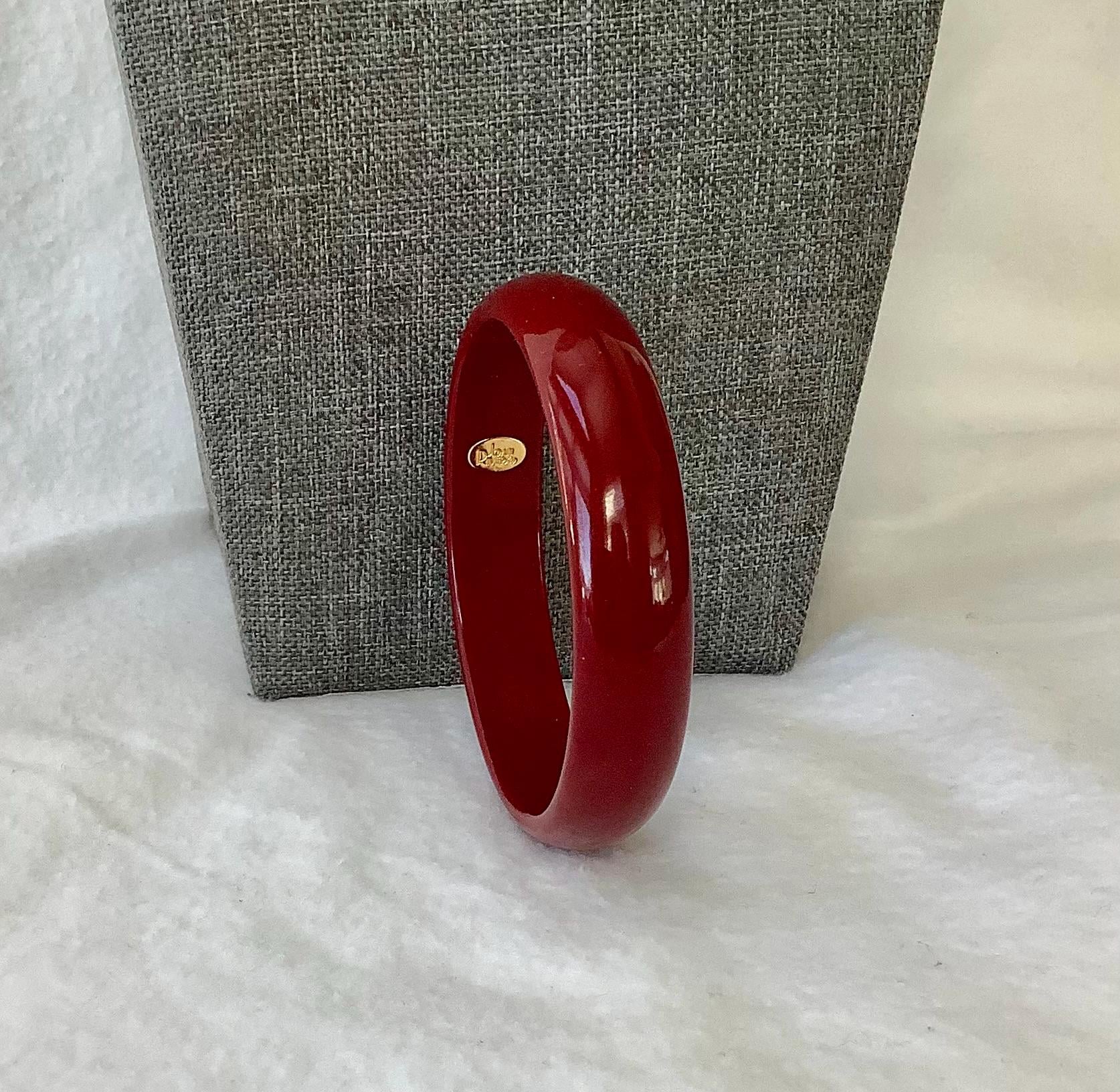 Red Chunky Bangle - Etsy