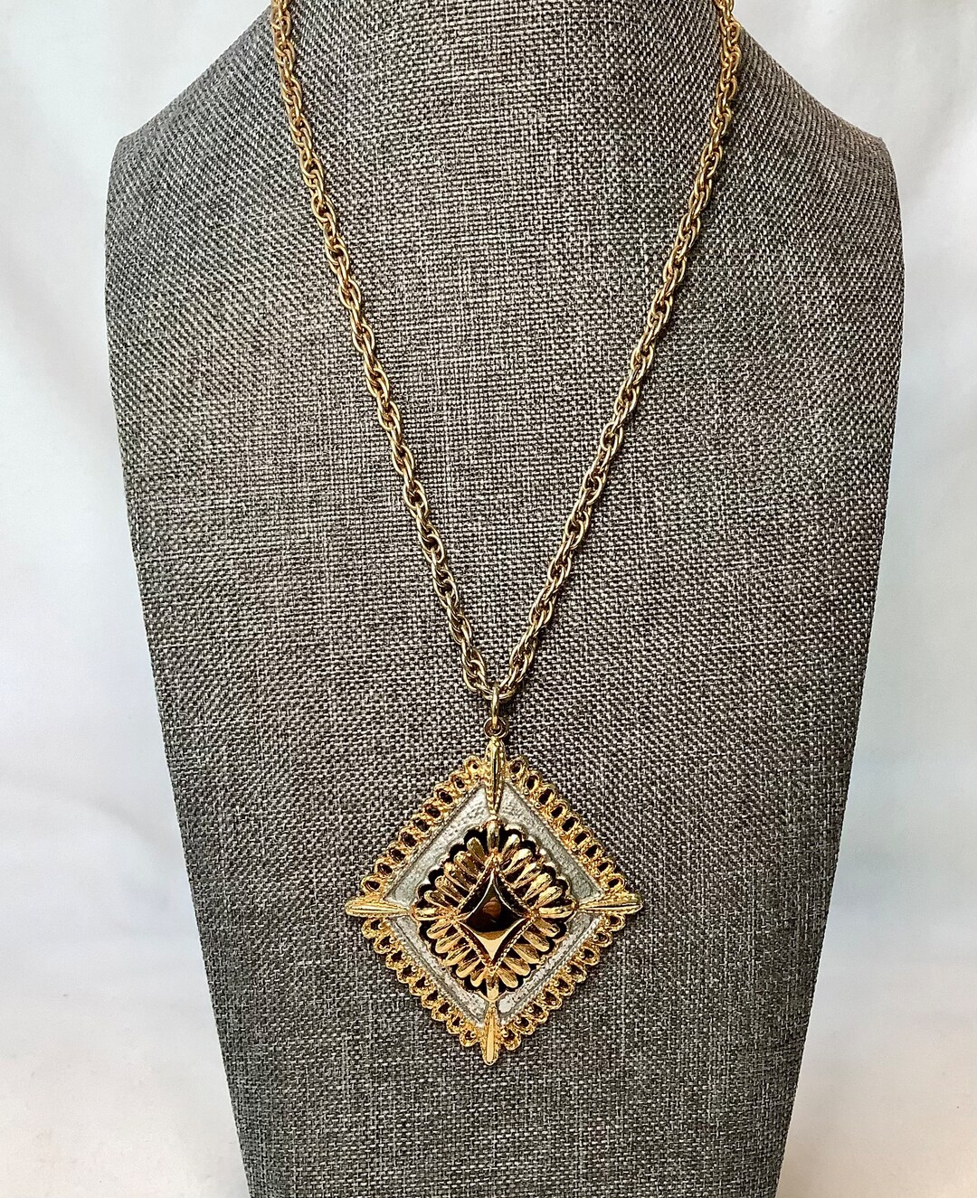 Gilded Collection Diamond Shape Pendant main image 0