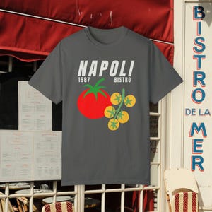 T-shirt Napoli/Naples Italie - Homme, Noir, Coton - Neuf Avec étiquettes - Manches Courtes