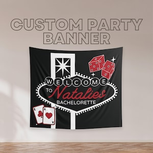 Casino Las Vegas Bachelorette Party Weekend Banner Tapestry