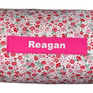 Floral Harmony: Personalized Floral Vine Nap Mat for Daycare Serenity and On-the-Go Naptime Bliss with Customized Name