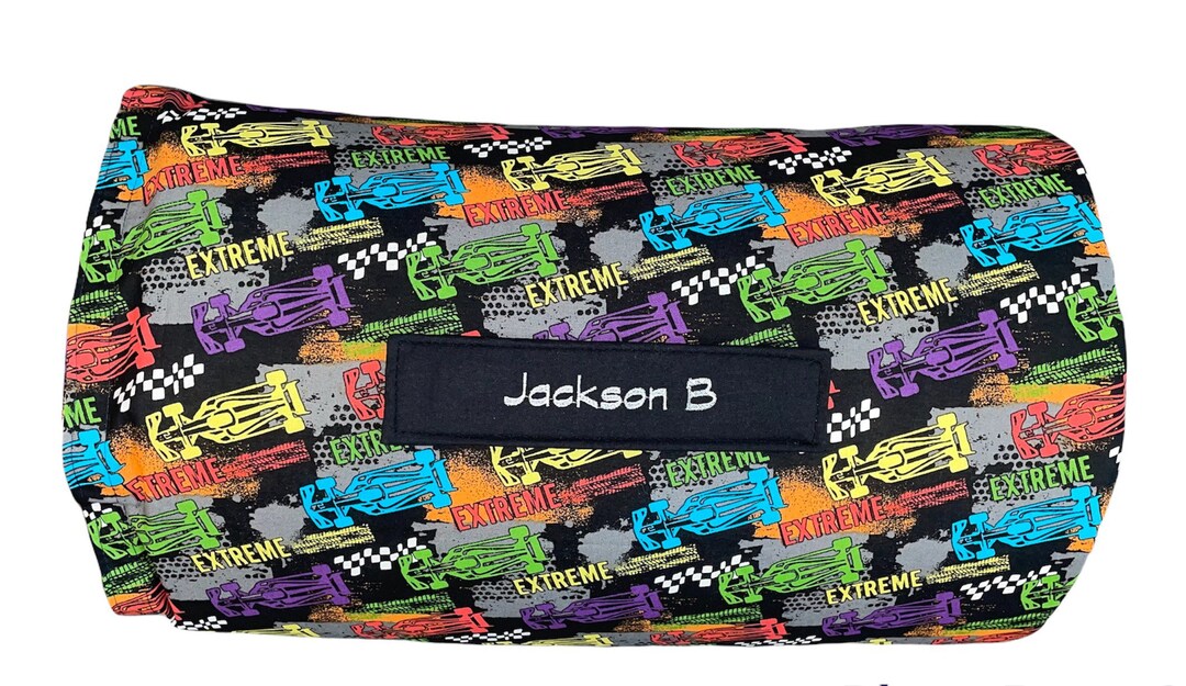 Race Car Rev-Up: Personalized Nap Mat for Daycare Adventures and On-the ...