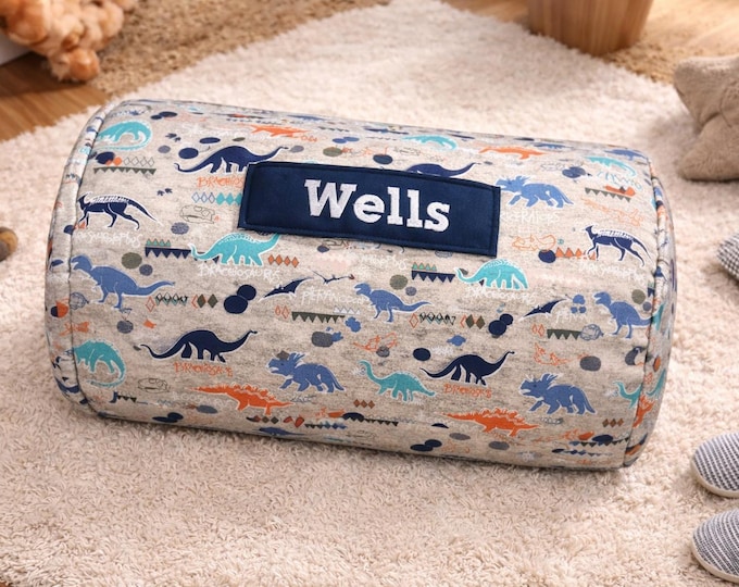 Personalized Dinosaur Nap Mat: Handmade Kids Rest Mat