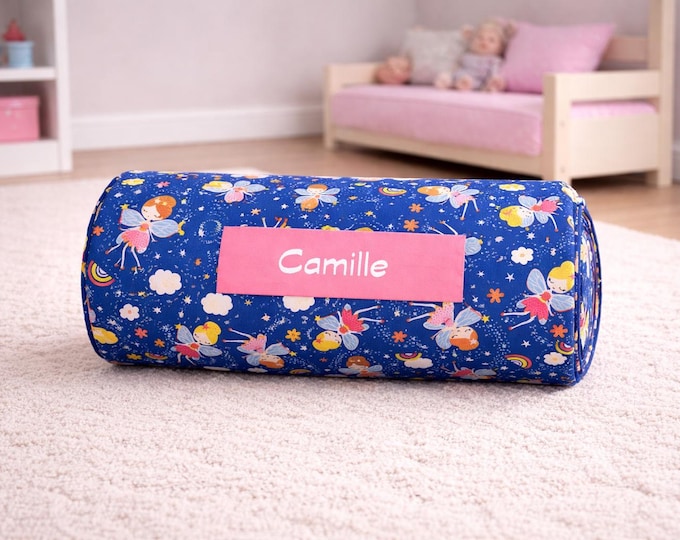 Fairy Whispers Nap Mat: Girl's Personalized Embroidered Pillow