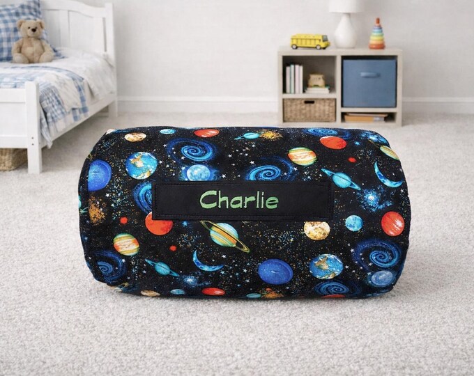 Galactic Dreams: Colorful Planets Nap Mat for Daycare and Stellar Sleepovers
