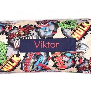 Marvelous Red Personalized Nap Mat: Daycare Delights and On-the-Go Adventures for Your Little Superhero!