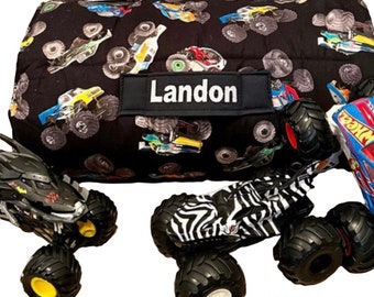 Off-Road ultra-plush Monster Trucks Nap Mat for Tiny Thrill-Seekers