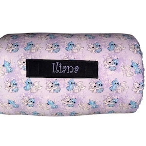 Purple Kids Nap Mat – Personalized with Name, Soft Minky Blanket and Removable Pillow