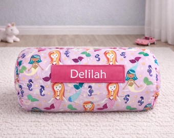 Mermaid Nap Mat | Personalized Minky Blanket, Toddler Daycare