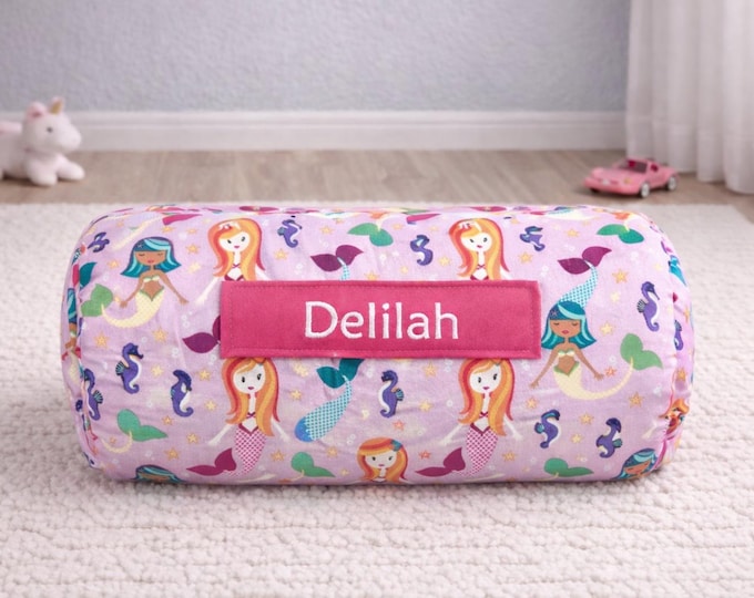 Mermaid Nap Mat | Personalized Minky Blanket, Toddler Daycare