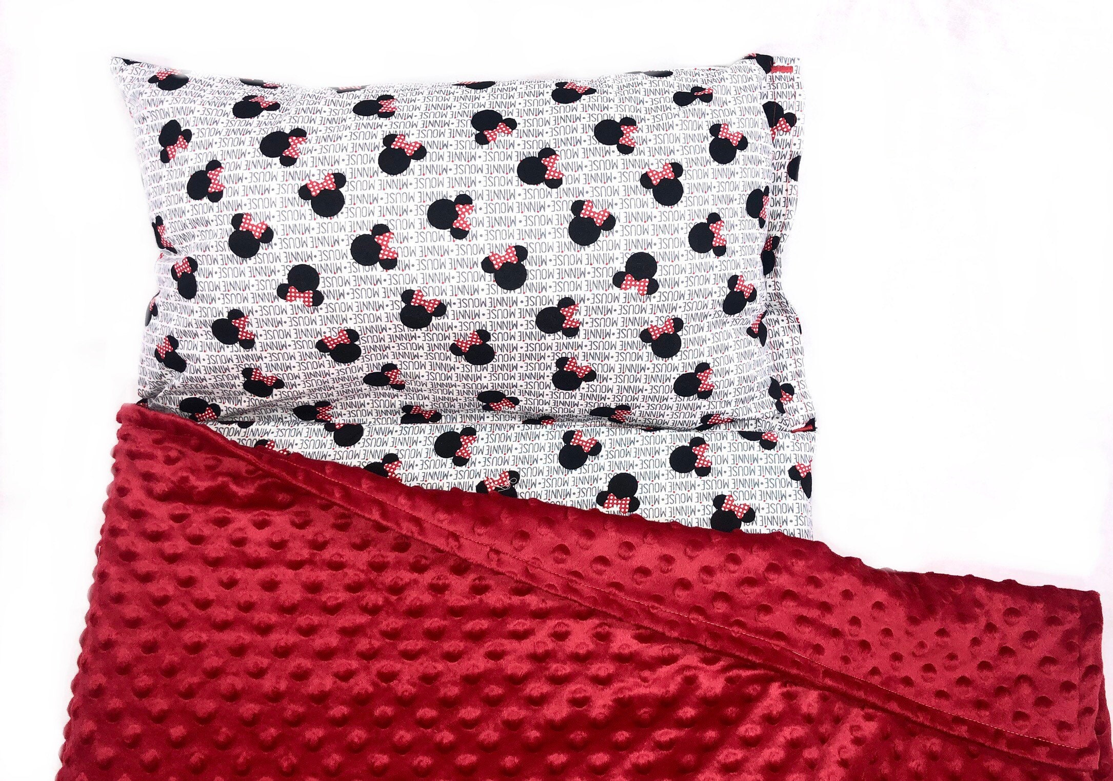 Disney Minnie Mouse Nap Mat Memory Foam Nap Mat con almohada Etsy