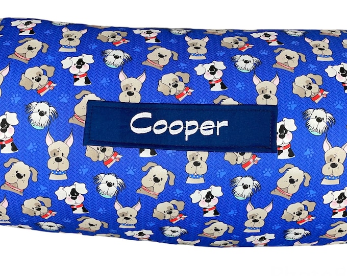 Pawsitively Playful: Personalized Dogs Nap Mat for Daycare Fun and On-the-Go Naptime Adventures with Customized Name