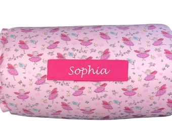 Personalized Ballerina Princess Nap Mat: Minky Blanket, Removable Pillow
