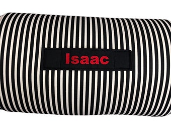 Striped Nap Mat: Black & White All-in-One, Personalized