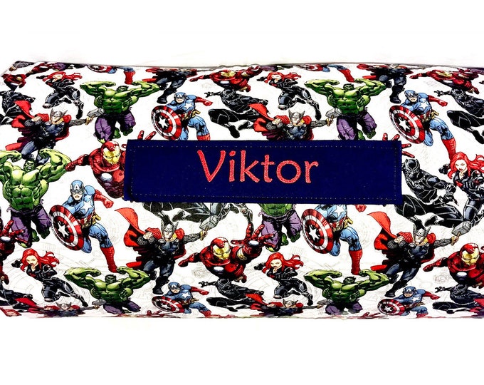 Avengers Assemble: Nap Mat with Custom Embroidery – Ideal for School or Travel, Heroic Comfort Tailored for Every Little adventurers mission