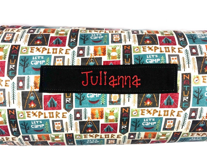 Campfire Dreams Nap Mat: Customizable Comfort for Daycare and On-the-Go Naptimes