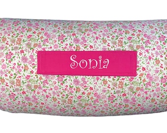 Petite Blooms All-in-One Nap Mat: Custom Embroidery for School or Travel – Chic Comfort in a Small Floral Print, for everyday use