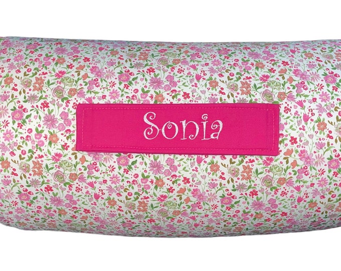Petite Blooms All-in-One Nap Mat: Custom Embroidery for School or Travel – Chic Comfort in a Small Floral Print, for everyday use