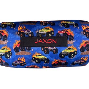 Off-Road ultra-plush Monster Trucks Nap Mat for Tiny Thrill-Seekers