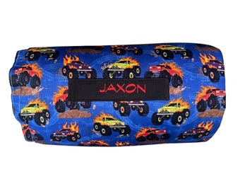 Off-Road ultra-plush Monster Trucks Nap Mat for Tiny Thrill-Seekers