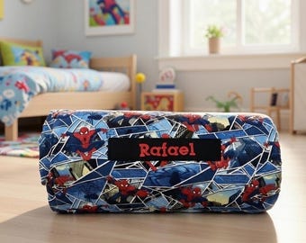 Personalized Spider-Man Nap Mat: All-in-One, Removable Pillow