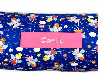 Fairy Whispers: Girl's Enchanting Dreams All-in-One Nap Mat with Personalized Embroidered Name – Create Magical Comfort at Home or School