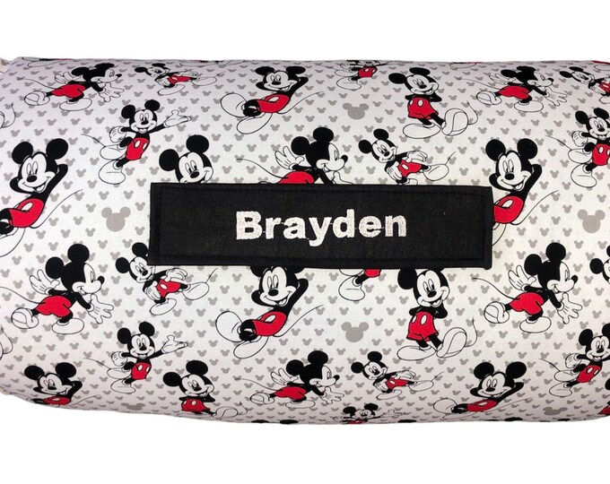 Mickey Mouse Plush Nap Mat, Personalized Toddler Daycare, Travel Friendly