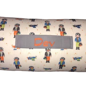Skybound Dreams: Personalized Little Aviators Nap Mat for Daycare and Naptime Adventures
