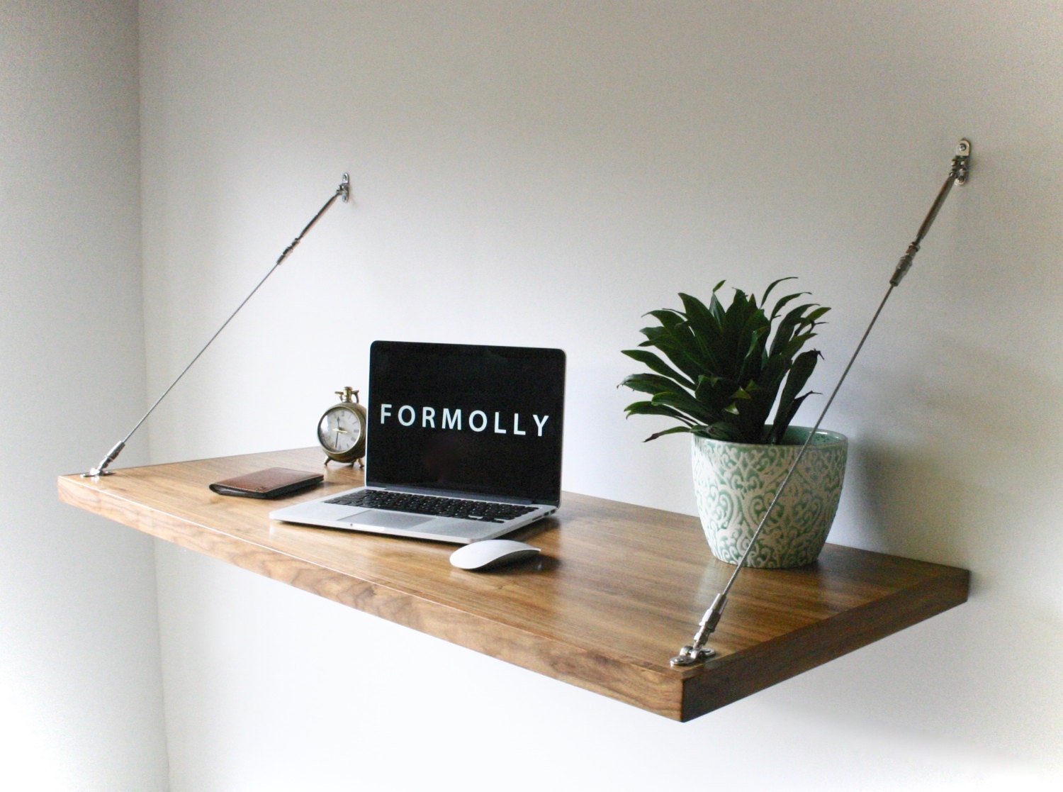 Industrial Desk  Hanging  Wall  Desk  Etsy