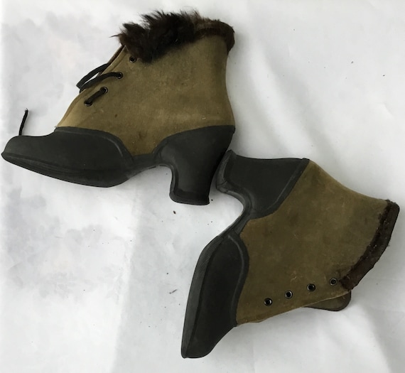 Victorian, or possibly later, rain boots