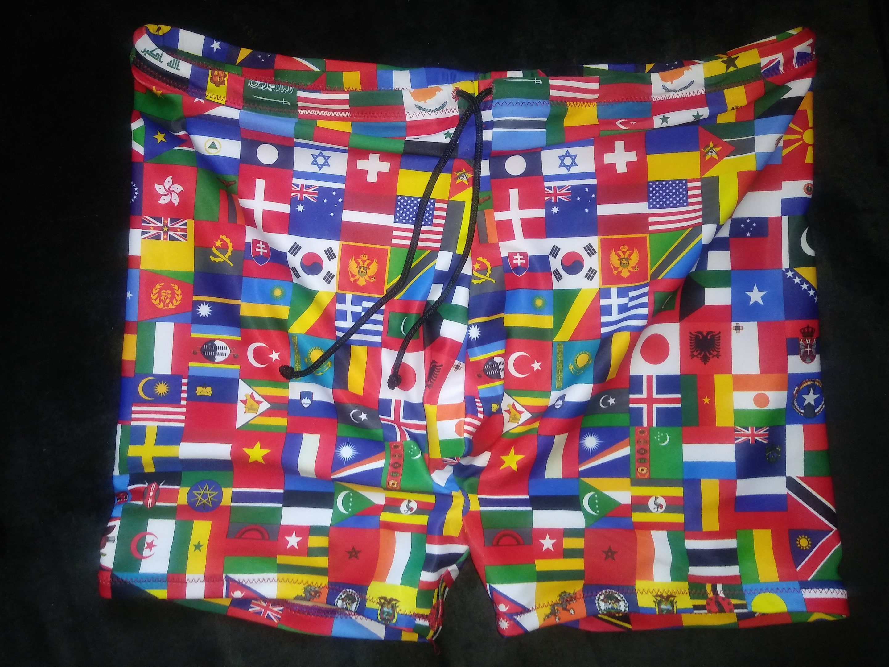 Men's flag swim trunks sale