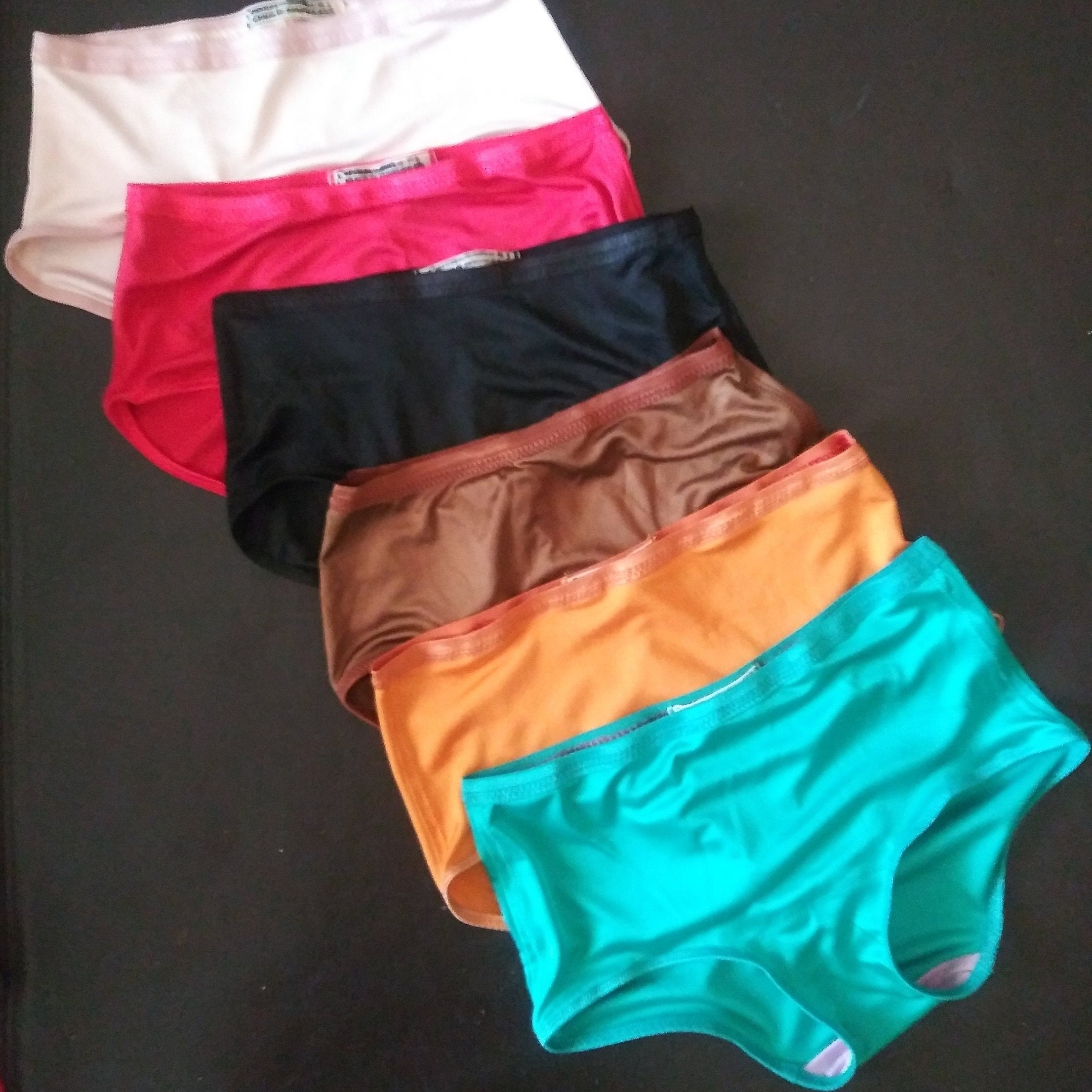Solid 7-pack Silk Lingerie 100% Pure Silk Jersey Panties in Your Choice ...