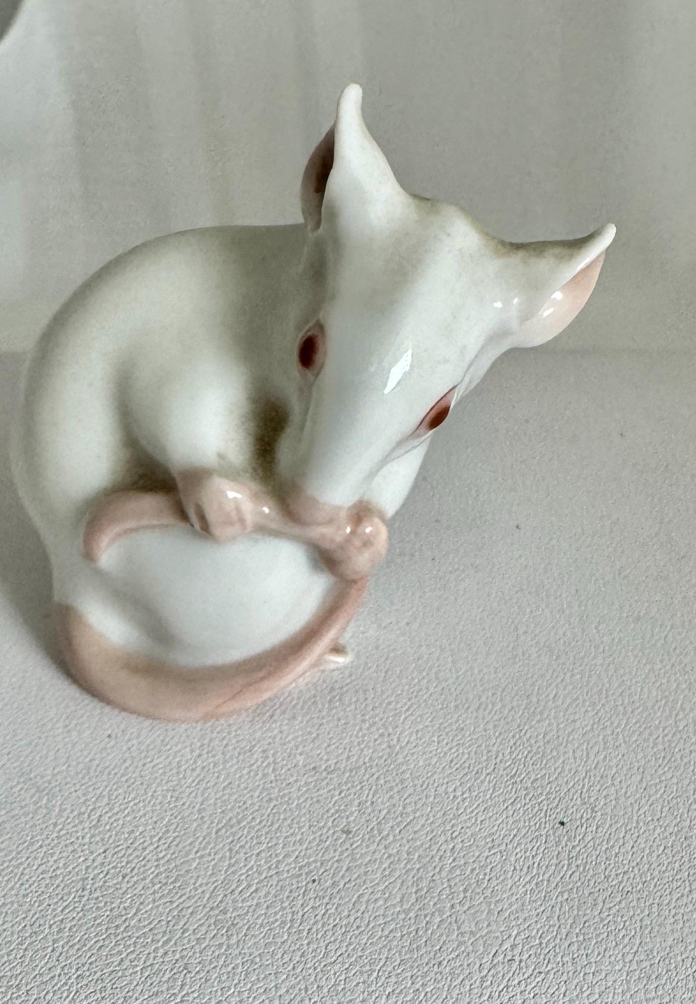 Dahl Jensen Bing & Grondahl Denmark Mouse Figurine #1728 Porcelain