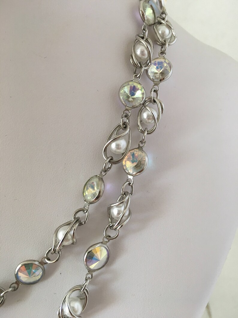 Authentic Swarovski Crystals Perals Necklace and Bracelet Set Etsy